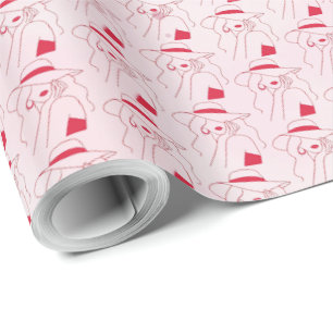 Frau Geschenkpapier