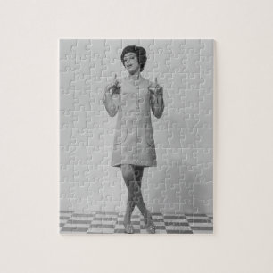 Frau gestikulierend puzzle