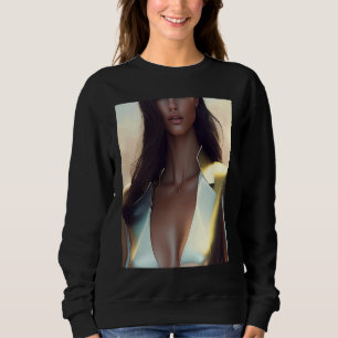 Frau Gold Kleid Oberteil Bluse Look Inspo Softes H Sweatshirt