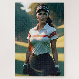 Frau Golfer 1014 Stück Jigsaw Puzzle