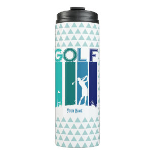 Frau Golfer individuell auf die Wärmeableitung Thermosbecher