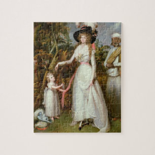 Frau Graham von Kinross, ihre Tochter und von Puzzle