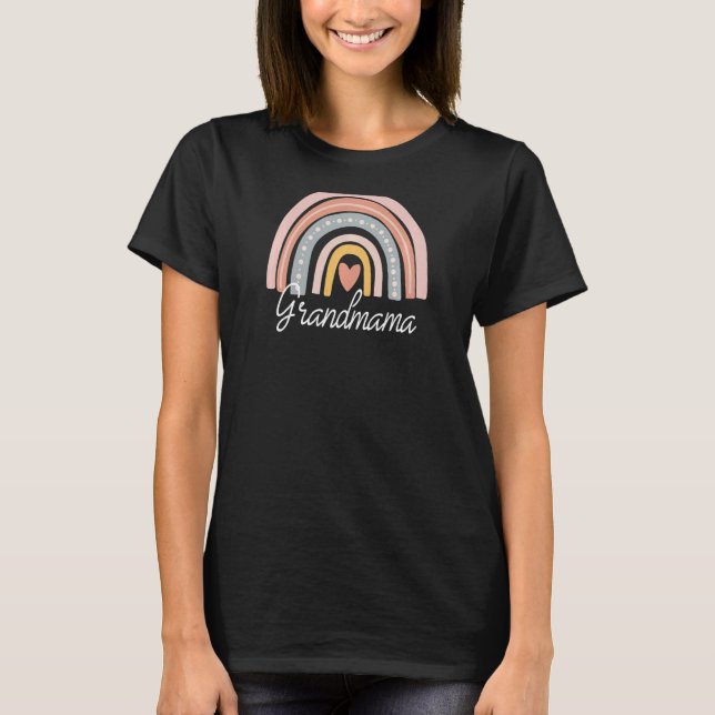 Frau Grandmama Regenbogen für Frauen Großmutter Ch T-Shirt (Vorderseite)