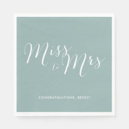 Frau Green Brautparty Party Napkins Serviette