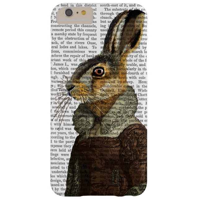Frau Hare Portrait Case-Mate iPhone Hülle (Rückseite)