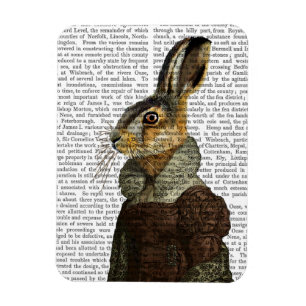 Frau Hare Portrait Magnet