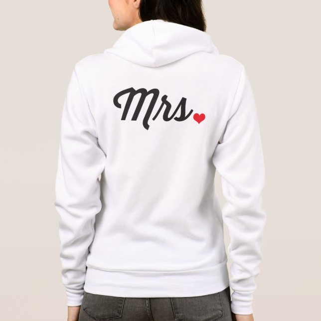 Frau Heart Hoodie (Rückseite)