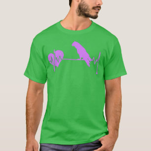 Frau Heartbeat Parrot Geschenk Produkt Beilage Pap T-Shirt
