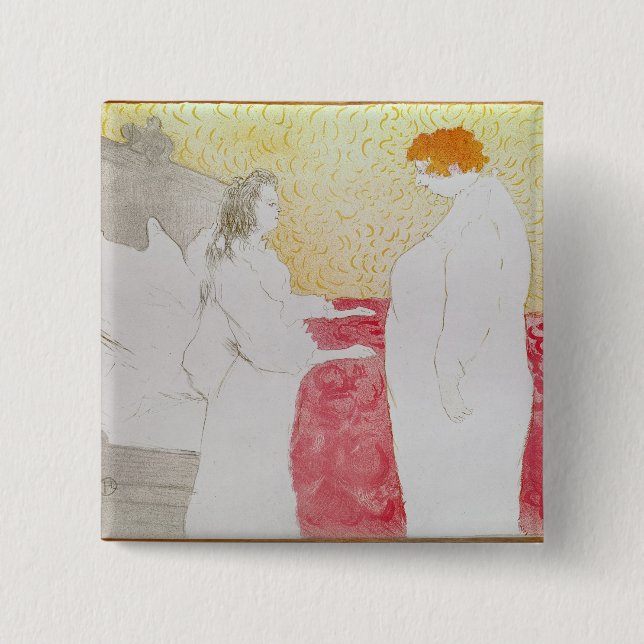 Frau Henrides Toulouse-Lautrec | im Bett, Profil Button (Vorderseite)