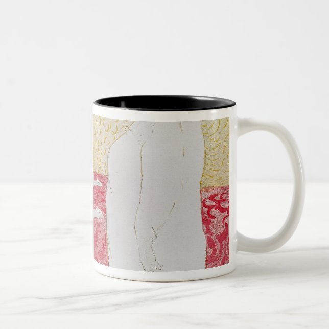 Frau Henrides Toulouse-Lautrec | im Bett, Profil Zweifarbige Tasse (Rechts)