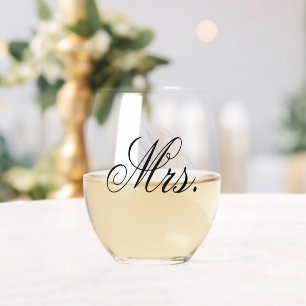 Frau Hochzeitstag-Andenken Weinglas Ohne Stiel