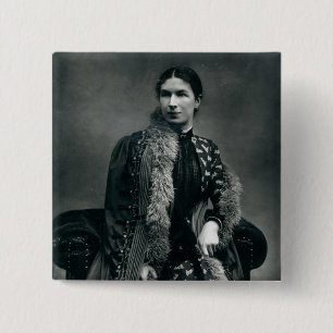 Frau Humphry Ward, 1881 Button