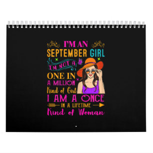 Frau Ich bin ein September-Mädchen   Geburtstagsge Kalender
