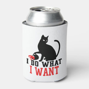 Frau, ich mache, was ich den sauren Black Cat-Kaff Dosenkühler
