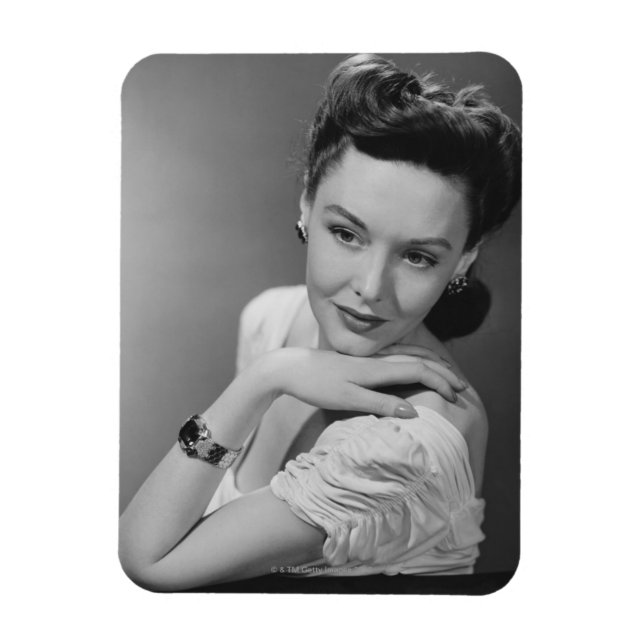 Frau im Abendkleid Magnet (Vertikal)