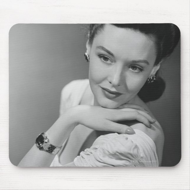Frau im Abendkleid Mousepad (Vorne)