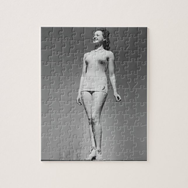 Frau im Badeanzug Puzzle (Vertikal)