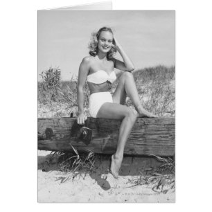 Frau im Bikini