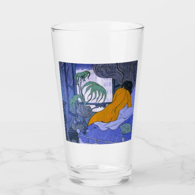 Frau im Blauen Raum (von Paul Ranson) Glas (Vorderseite)