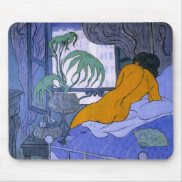 Frau im Blauen Raum (von Paul Ranson) Mousepad