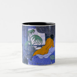 Frau im Blauen Raum (von Paul Ranson) Zweifarbige Tasse