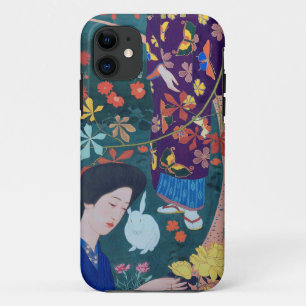 Frau im Blumengarten, Goyō Hashiguchi Case-Mate iPhone Hülle