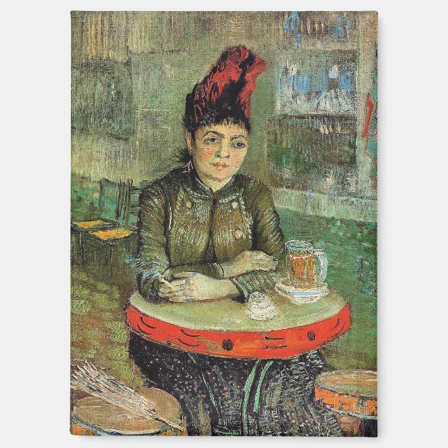Frau im Cafe Tambourin, Magnet (Vorderseite)