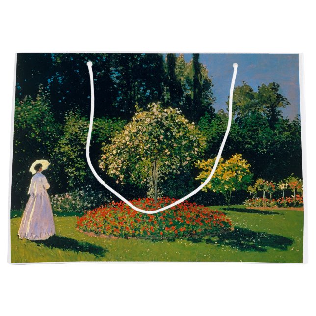 Frau im Garten, Monet Große Geschenktüte (Vorderseite)