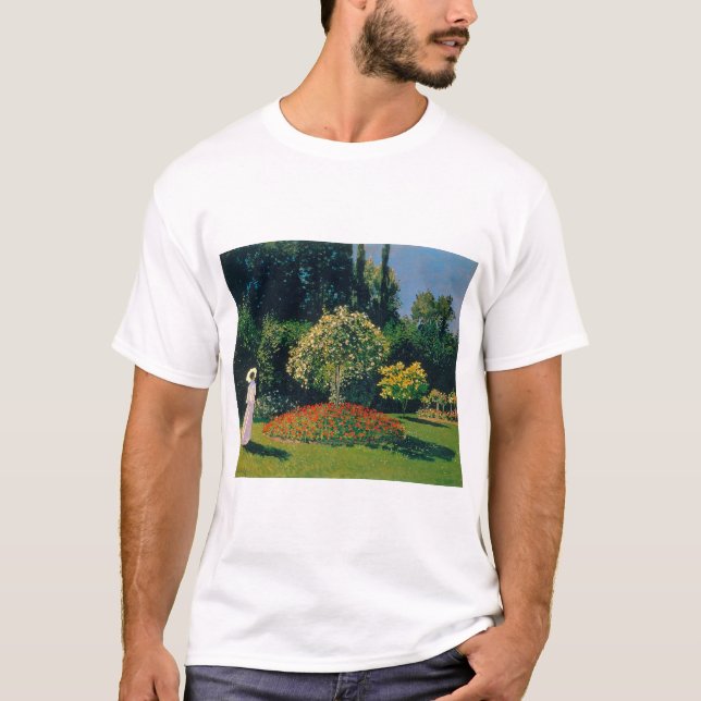 Frau im Garten, Monet T-Shirt (Vorderseite)