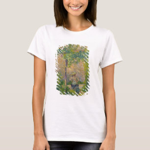 Frau im Garten (Öl auf Leinwand) T-Shirt