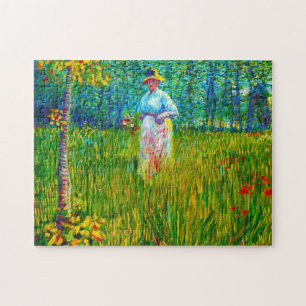 Frau im Garten von Vincent Van Gogh Puzzle
