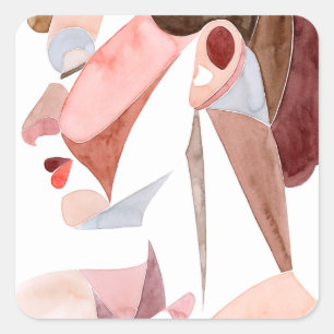 Frau im goldenen Zeitalter Quadratischer Aufkleber