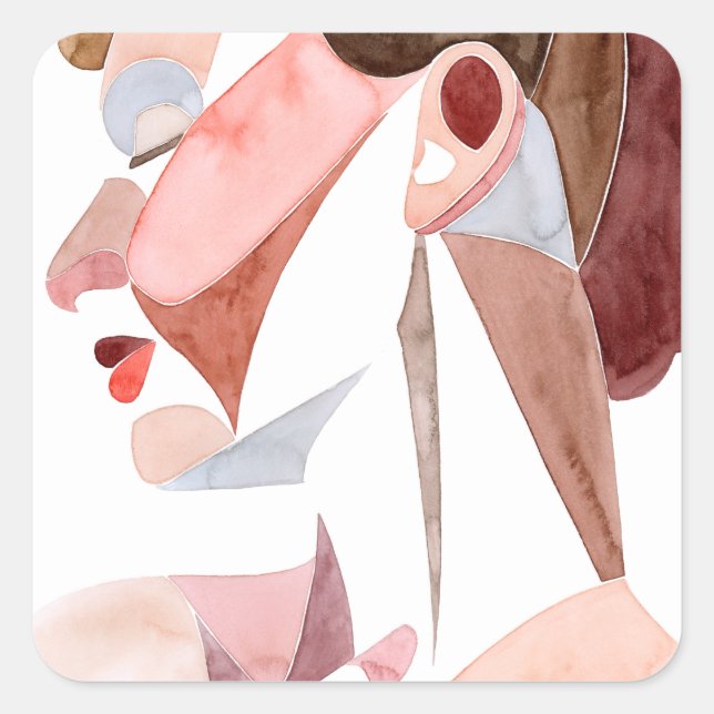 Frau im goldenen Zeitalter Quadratischer Aufkleber (Vorderseite)