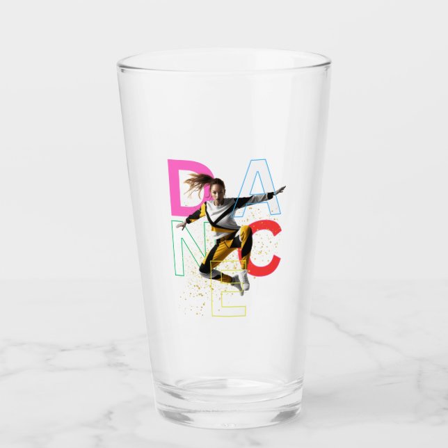 Frau im mittleren Tanz Glas (Vorderseite)