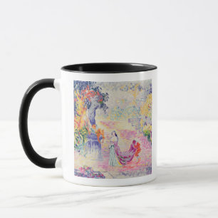 Frau im Park, 1909 (Öl auf Leinwand) Tasse