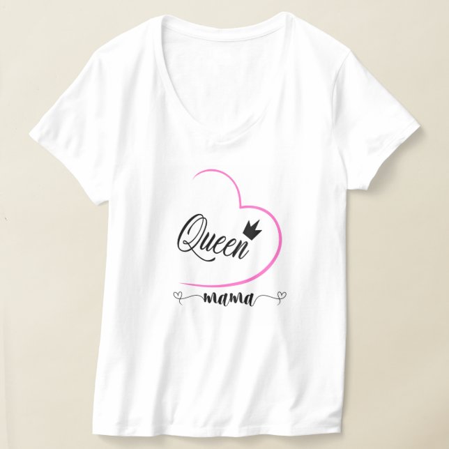 Frau im Shirt für Mama (Ablage )