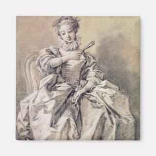 Frau im spanischen Kostüm Magnet