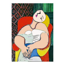 Frau im Stuhl, Text hinzufügen