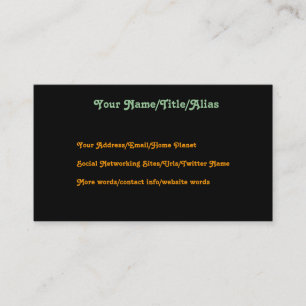 Frau im Traum Visitenkarte