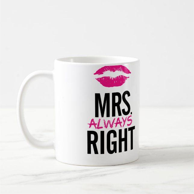 Frau immer rechte LippenTasse Tasse (Links)