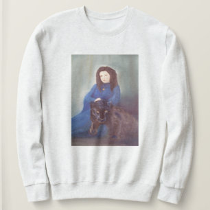 Frau in Black Panther Basic Sweatshirt