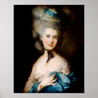 Frau in Blau von Thomas Gainsborough