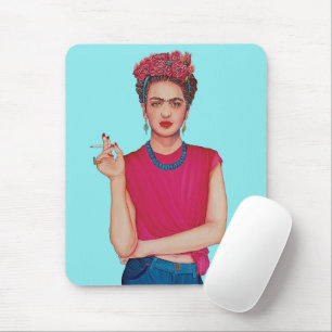 Frau in blauen Jeans Ölgemälde Mousepad