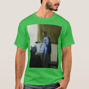 Frau in Blue Reading Brief 1663 Johannes Verme T-Shirt