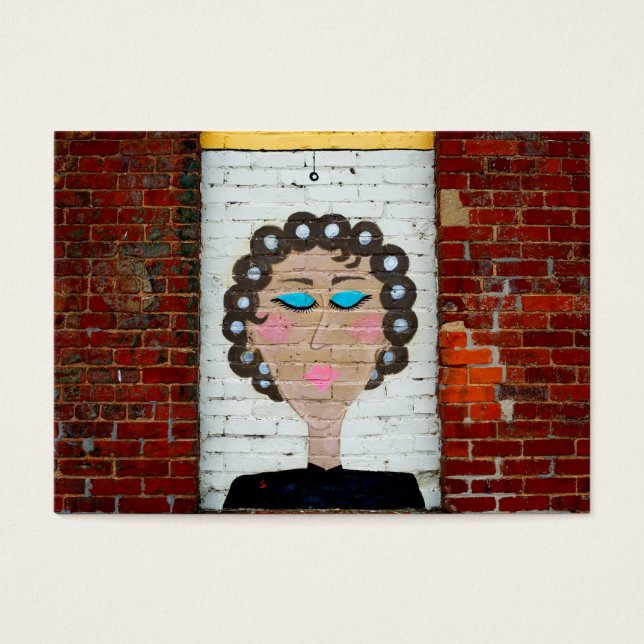 Frau in Curlers (Vorderseite)