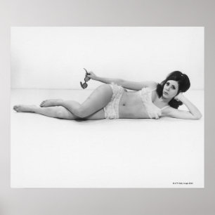 Frau in der Badebekleidung Poster