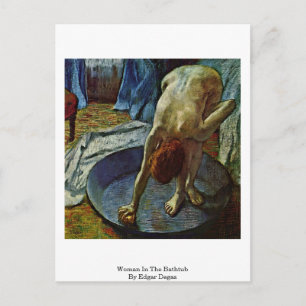 Frau in der Badewanne von Edgar Degas Postkarte