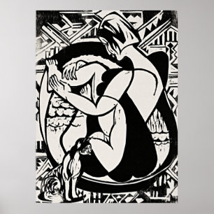 Frau in der Badewanne von Ernst Ludwig Kirchner Poster