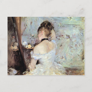 Frau in der Toilette von Berthe Morisot Postkarte