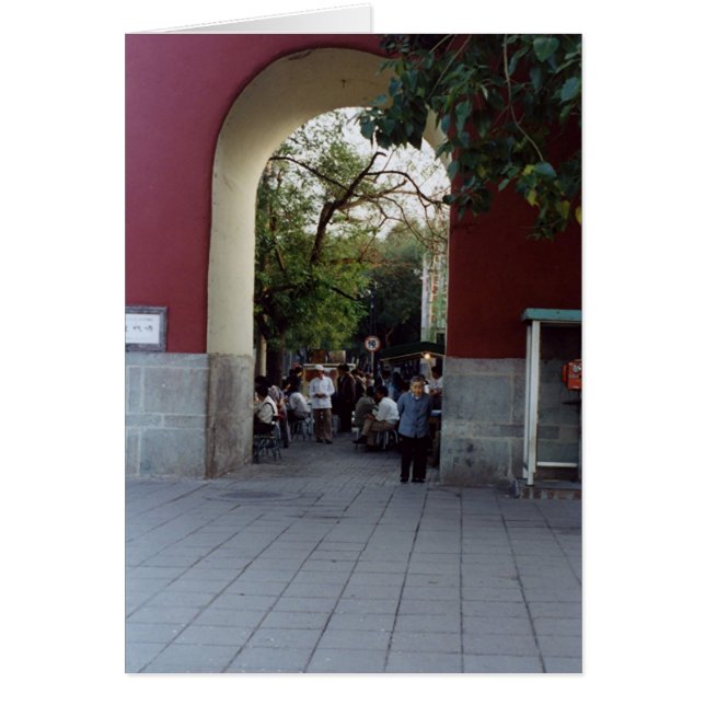 Frau in einem Archway (Vorne)
